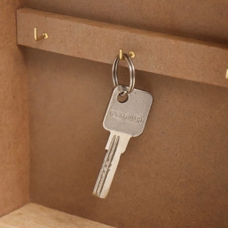 Keywood tree 6 hooks "Key from the house" openwork 21x6.9x26.5 cm-3