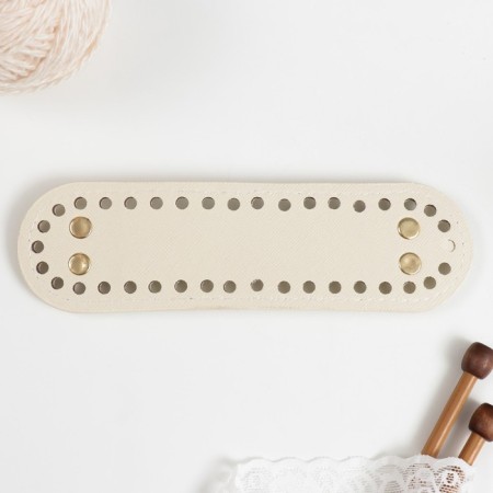 The basis for knitted products to the leatherette "elongated oval" 5x18 cm