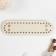 The basis for knitted products to the leatherette "elongated oval" 5x18 cm