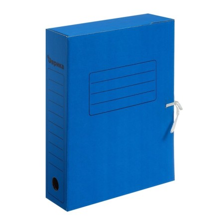 Archival folder with caligrata ties, micro -fraud, 70 mm, up to 700 l, blue-4