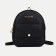 Women's backpack of artificial leather with lightning, 1 pocket, black color