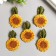 Decor for creativity Textile Embroidery "Sunflower" 3.2x5 cm