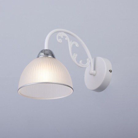 Bra "Laura" 1x60W E27 White, chrome 27x15x20cm-1
