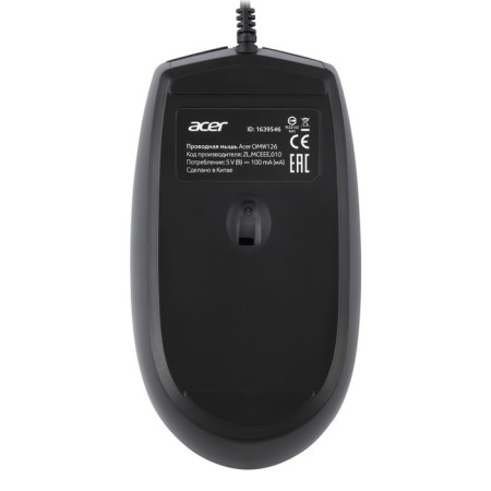 Acer OMW126 Black Optical Mouse (1000DPI) USB (2but)-1