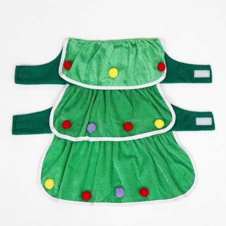 Animal costume costume "Christmas tree", size L (ds 43, og 50 cm), green-6