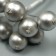 Decor for creativity "Berry Rowan" 1 bouquet = 10 berries silver 10x1.5 cm