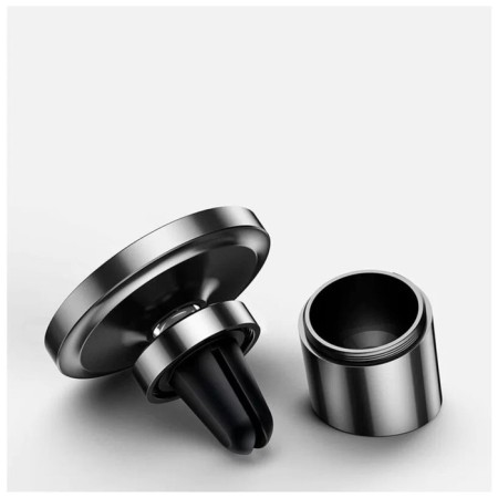 Baseus smartphone holder, magnetic, metal, black-4
