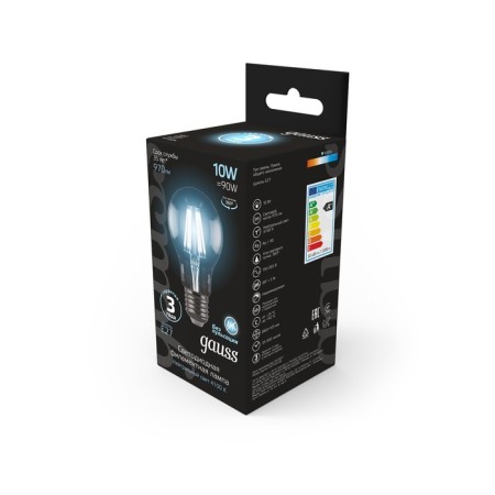 LED LED Filament Filament 10W A60 4100K Neutr. Bel. E27 970lm Gauss 102802210-2
