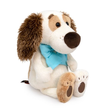 BABY BABY soft toy, with a blue bow in polka dots, 20 cm-1