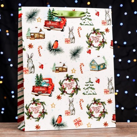 Laminated vertical "holiday in the yard", 33 x 42 x 10 cm-2