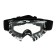 Glasses-mask for motorcycle driving, transparent glass, white-black color, OM-20