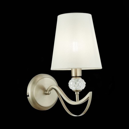 Wall lamp EVOLUCE. Sle111201-01. Bergamo. 1x40 W, E14, 15x29.5 cm, Nickel color, transparent-1