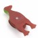 Toy squeak "Modest duck" for dogs, 18 x 7 x 4 cm, brown