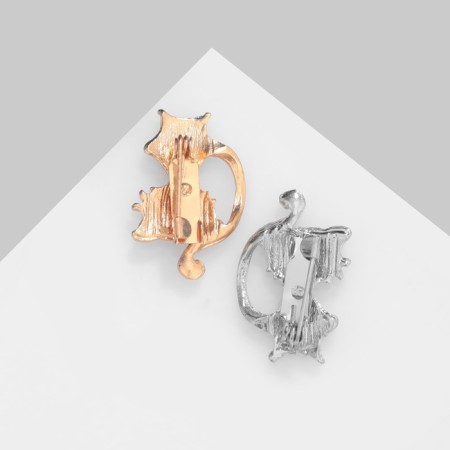 Brooch "Cat", color mix-2