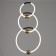 Bayerlux lamp "Rings" LED 120W black-gold 47x8x93 cm