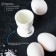 Porcelain stand for the Wilmax egg, 5 × 6.5 cm, white color