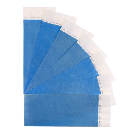 Paper control bracelet "Blue" Tyvek 100 pieces-1