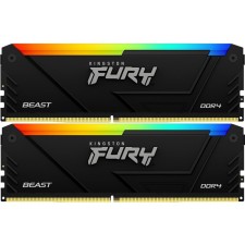 Память DDR4 2x16GB 3200MHz Kingston KF432C16BB2AK2/32 Fury Beast RGB RTL Gaming PC4-25600 C   106500