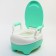 Children's pot "Raccoon", white/green color