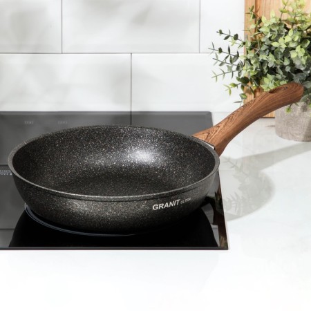 Granit Ultra Original pan, d = 26 cm, plastic handle, anti -stick coating, black color-5