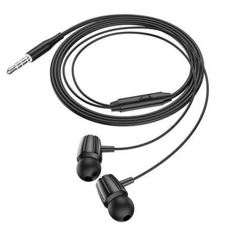 Hoco M88 headphones, wired, vacuum, microphone, jack 3.5 mm, 1.2 m, black-2