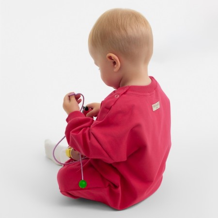 Combineson children's minku color raspberry, height 74-80 cm-5