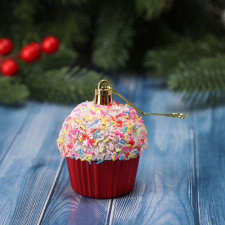 Christmas tree decoration "Piesel" (set 2 pcs) 6.5x5.5 cm, mix-3