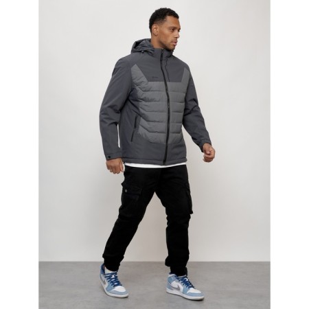 Male spring jacket, size 50, dark gray color-2