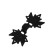 Clip Garden "Maple Leaf" for attaching a shadow grid, plastic, black