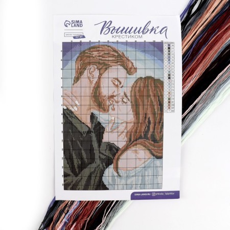 Cross -cross "Kiss", a set for creativity, 30 x 20 cm-2