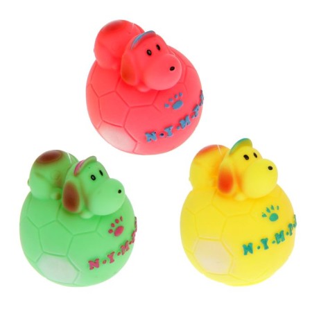 Игрушка "Щенок на мячике", 6 см, микс-3