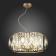 Suspended EVOLUCE lamp. Sle260203-06. Messina. 6x40 watts, E14, 54x54x66 cm, champagne color