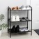 Shoe for shoes "Geneva-13", 3 shelves, 45 × 27 × 60 cm, black color