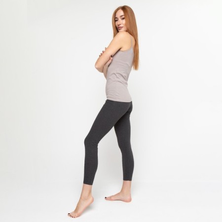 Female Legins elongated, color dark gray melange, size 54-1