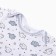Body baby with long sleeve, white/elephants, height 68