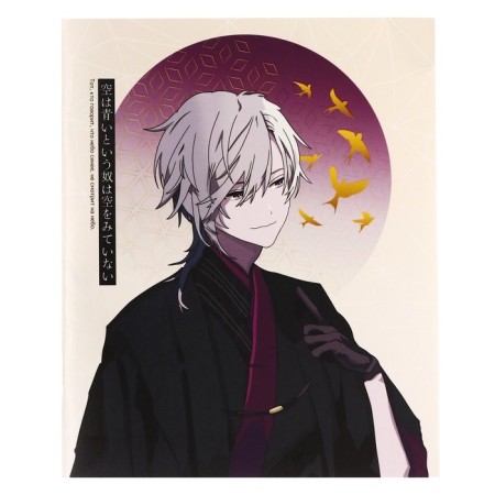 Notebook of 48 sheets in the cage "Anime. Boy and sky", covered cardboard, matte lamination, selective UV-polish, internal block design, offset-1