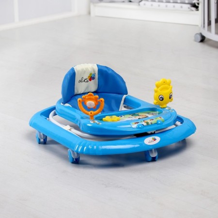Walks "Sun", 7 wheels, muses. Toys, blue-5