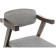 Wooden stool Fit array of gvei/fabric, cappuccino/gray 52x53x76 cm