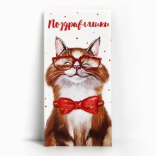 Конверт для денег "Поздравляшки" 16,5 х 8 см