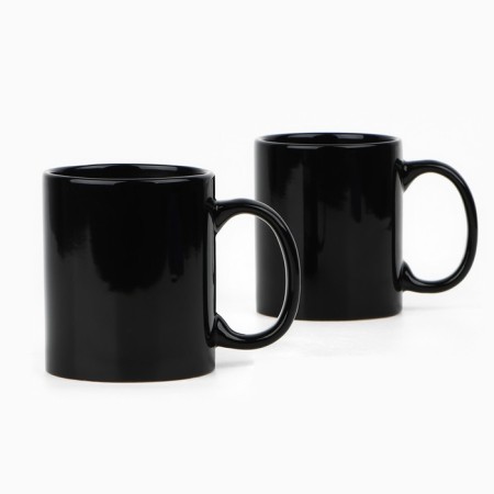 New Year! Homeleon mug New Year ceramic “Everything will come true!”, 350 ml, black color-1