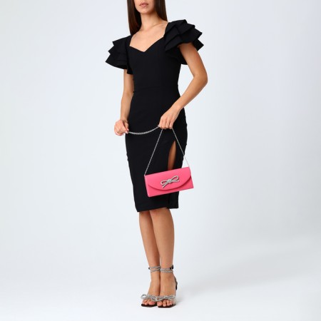 Female bag on a magnet, pink color-7