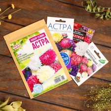 A set of flower seeds Astra 