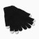 Female gloves, black color, size 18