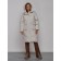 Coat insulated winter feminine, size 42, color light gray