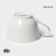 Porcelain mug Magistro "suite", 250 ml, white color