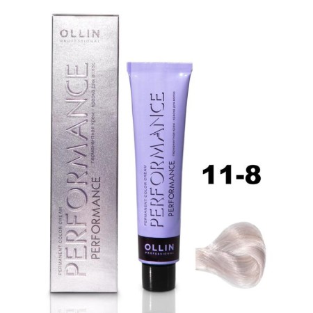 OLLIN PROFESSIONAL PERFORMANCE hair cream, tone 11/8 Special Pearl blond, 60 ml
