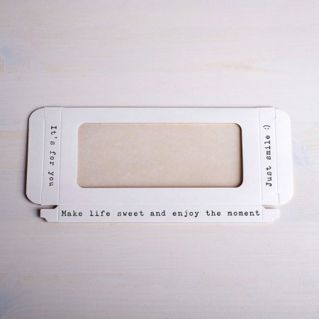 Chocolate box, confectionery packaging "Just Smile", with a window, 17.3 x 8.8 x 1.5 cm-4