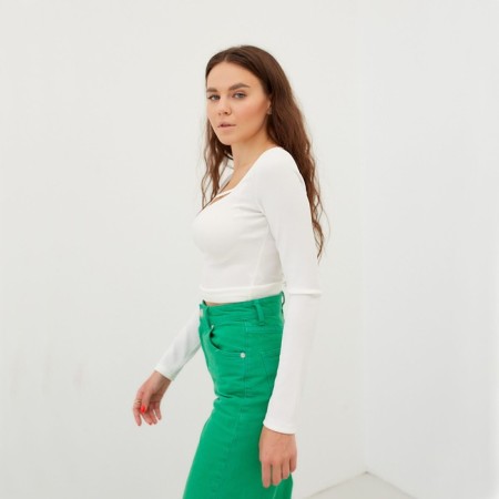Female jumper with a neckline Mist, p. 48-50, white-1