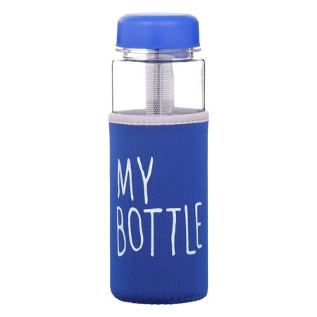 Water bottle, 500 ml, My Bottle, 19.5 x 6 cm, Czech in the kit, blue
