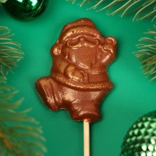 New Year. Figure made of milk chocolate 